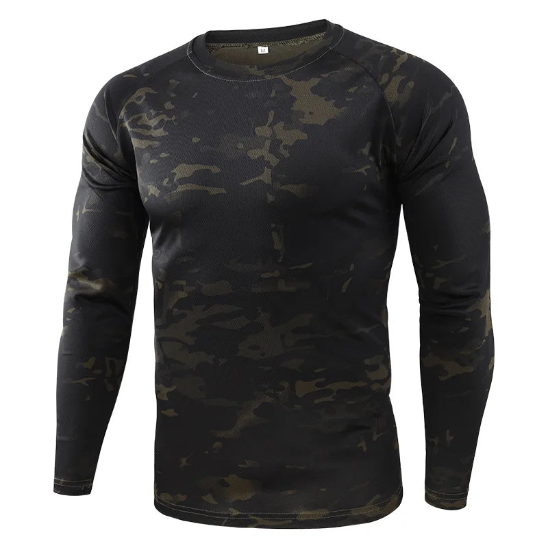 Men's Tactical Shirt Safety Tactical BDU  T-Shirt Assault Long Sleeve Shirt