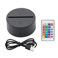 USB Cable Touch 3D LED Light Holder Lamp Base Modern 7 Color ABS Table Lamps Replacement Night Light Bases Colorful Light Bases