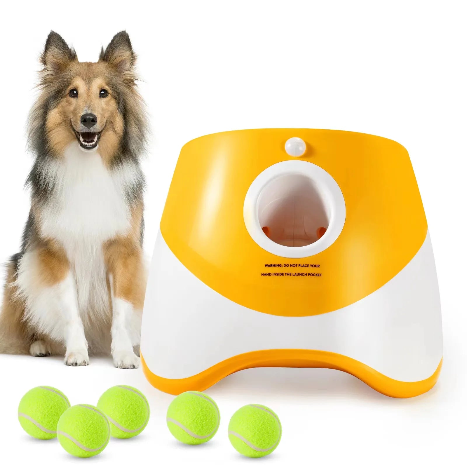Automatic Dog Flying Toys Throwing Tennis Playground Ball Launcher Interactive Dog Ball Launcher
