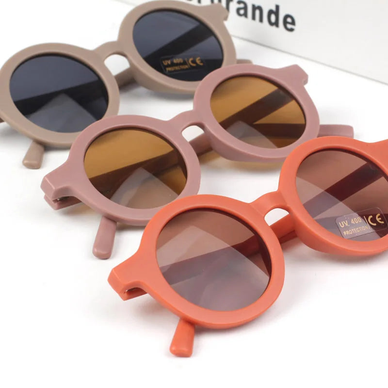 2025 Fashion Round Kids Sunglasses Boys Girls Vintage Sun Glasses UV Protection Classic Children Eyewear Lentes De Sol Gafas