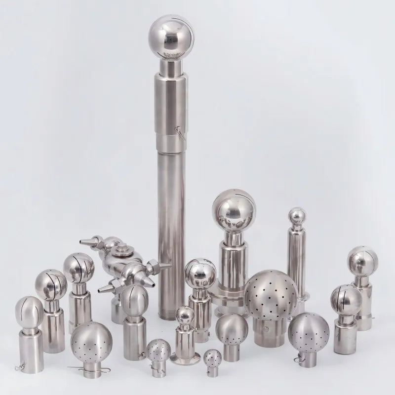 SS304/316L Stainless Steel Sanitary Welded Thread Fixed CIP Spray Cleaning Ball