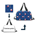 Luxury Designer Water Resistant Fashion Large Gym Duffel Sports Travel Tote Bag with Zipper Closure