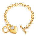 Fashion Heart-Shaped Custom LOGO Blank Bracelet & Bangle Elegant & Stylish Accessory for Men and Women