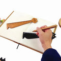 Vintage Cat Wooden Ruler Bookmark Wholesale School Office Kawaii Wooden Level Ruler Stationery