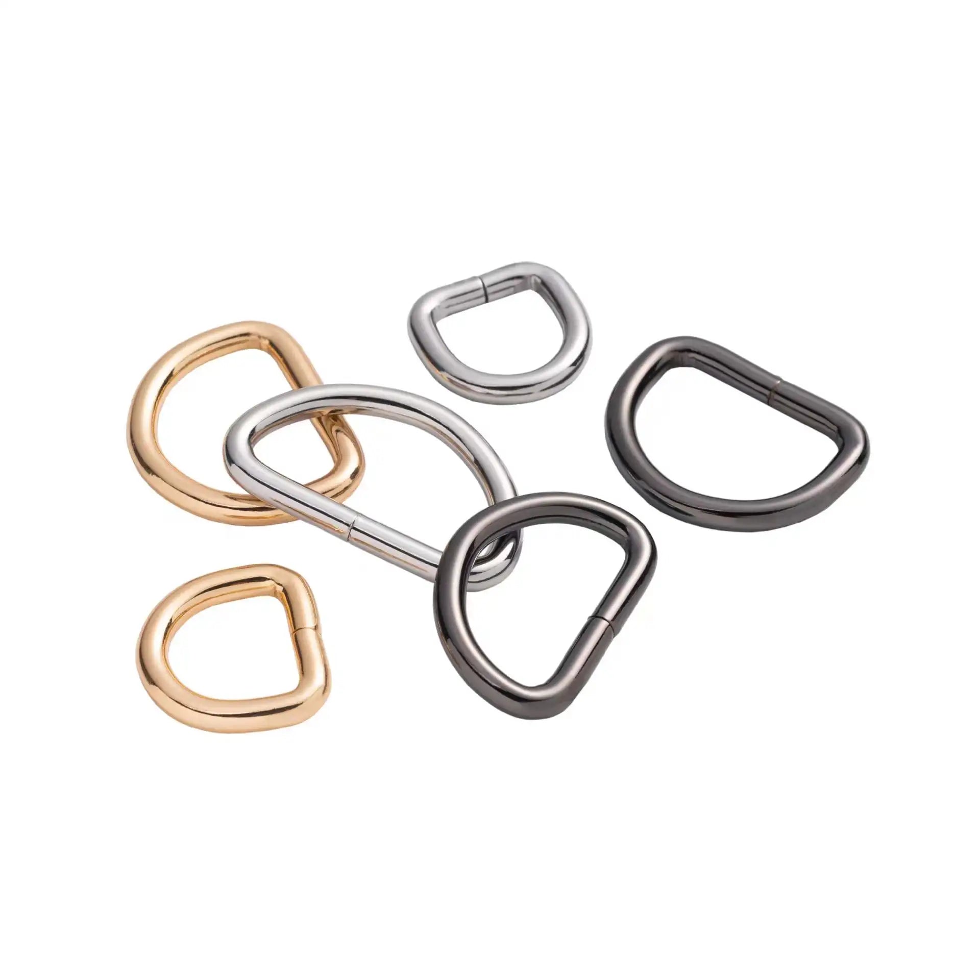 Custom Logo Multi Color Adjustable Blank Belt Strap Slide Metal Hardware D Ring Belt Buckle Clasp