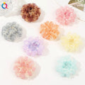 QIYUE New Sweet Net Yarn Large Scrunchies Temperament High Appearance Level Scrunchies Flower