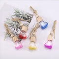 5ML Car Air Freshener Perfume Hanging Empty Bottle Auto Oil Fragrance Diffuser Odor Essential Glass Car-styling Heart Type
