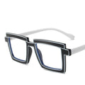 2024 Candy Color Customized PC Optical Frame TR90 Anti-Blue Light Eyeglasses for Women with Square Optical Prints Computer Style