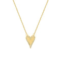 New 18K Gold Plated Stainless Steel Love Peach Heart Inlaid Zircon Design Pendant Necklace Accessories for Lady Gift