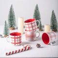 Wholesale Cute Handmade 14oz Christmas Gift Cup Silk Printing Ceramic Coffee Mug Milk Tea Cups Set