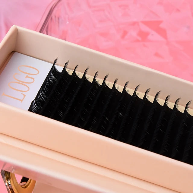 Premium Velvet J B C CC D DD L LC LD M Curl 0.05mm Korean Box Dark Matte Mink Eyelash Extension Supplies 0.15mm Included