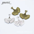 YuenZ Lucky Leaf Charm DIY Metal Pendant for Jewelry Making 25*24mm Q360