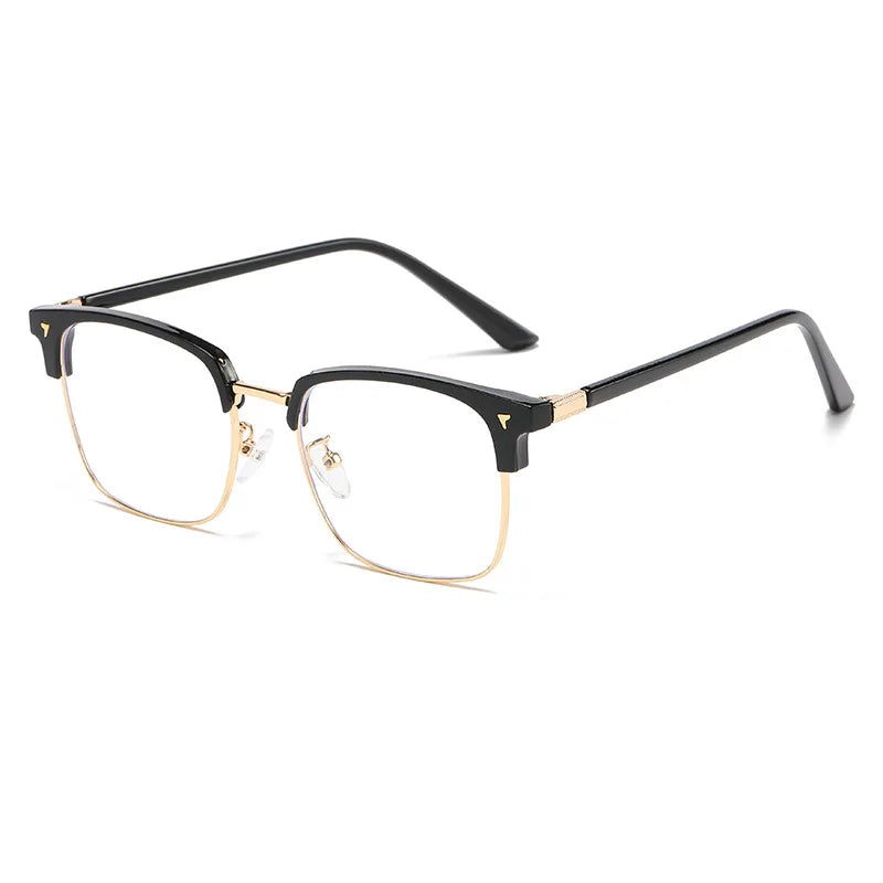 2024 Men Metal Alloy Glasses Frame Fashion Male Square Ultralight TR90 Eye Myopia Prescription Eyeglasses