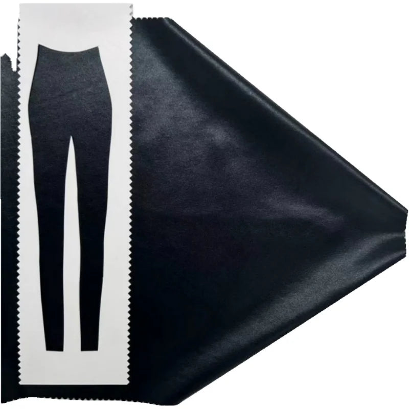 Custom Soft Faux Leather Designer Shiny Foiled Pu Synthetic Leather for Suits Garments 4way Stretch Synthetic Leather
