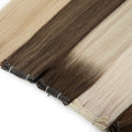 100% Remy Virgin New Thin Invisible Russian Genius Weft European Double Drawn Genius Weft Human Hair Extensions