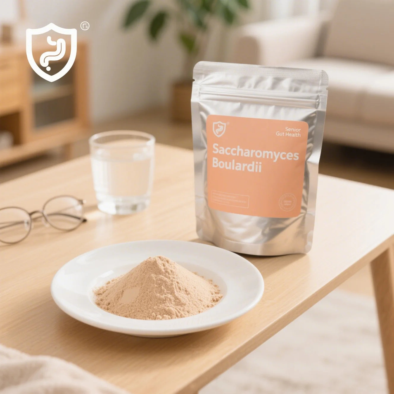 Food Grade 20 Billion CFU Probiotics Powder Saccharomyces Boulardii Powder Protecting the Intestinal Health of the Elderly