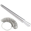 Metal Ring Sizer Tool Set Aluminum Ring Mandrel and Finger Gauges US UK Ring Sizer Measuring Tool for Jewelry Tools