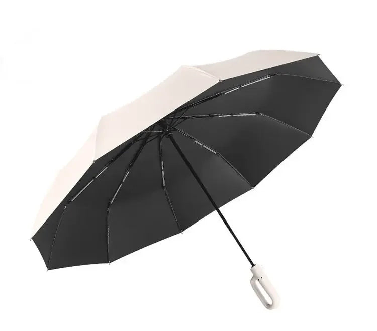 New Big Full-automatic Handle Umbrellas Sun Rain Parasol Anti Uv Camping Automatic Business Umbrella