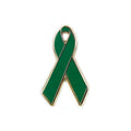 Customized Gift Items Gold Plated in Stock Hard Enamel Awareness Ribbon Lapel Pin
