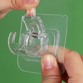 Self-Adhesive Hooks Nail Free Curtain Rod Clip Hook  Curtain Holder  Rod Holder Wall Curtain Fixed Clip Hanging Rack Hook