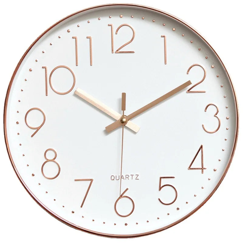12 Inches 30 cm Luxury Quartz Wall Clock Simple and Quiet Fashion for Home Bedroom Decoration Creative Living Room Placement