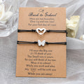 Stainless Steel Infinity Love Heart Butterfly Bear Charm Bracelets Back to School Jewelry Gifts for Kids