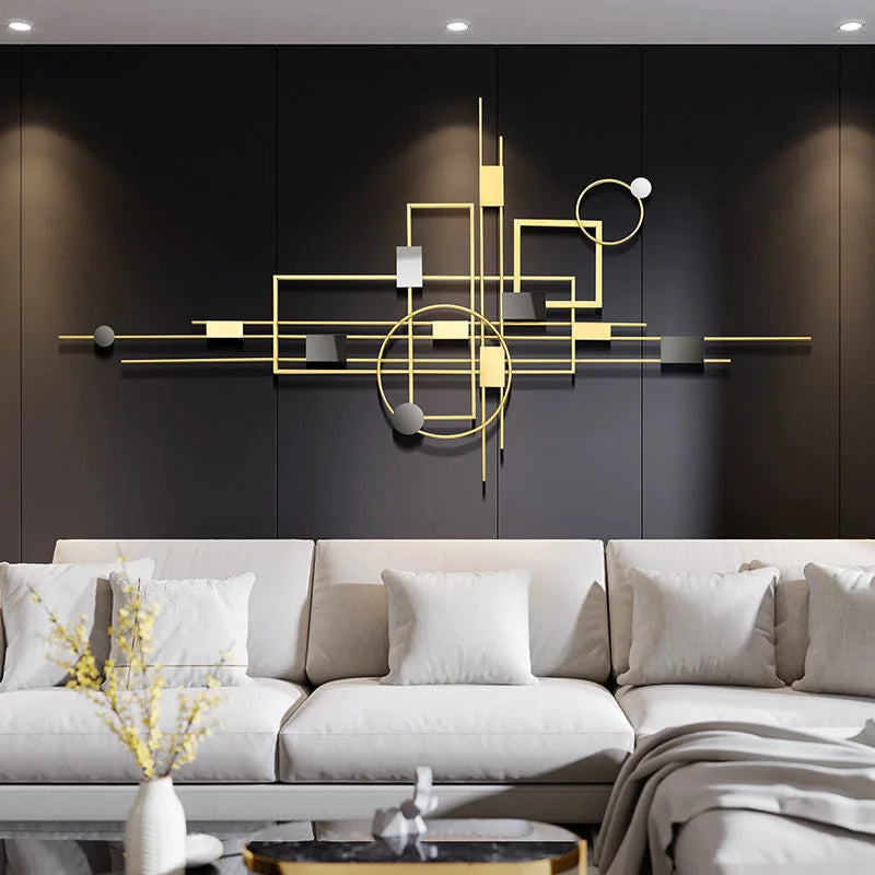 149X74.5 Dropshipping Products 2024 Luxury Interior Design Living Room Metal Home Wall Arts Decoration Items for Home House