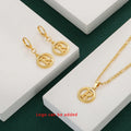 Custom Design Jewelry Fashion Stainless Steel Necklace 18K Gold Plated Jewelry Figaro Chain Link Men Letter Necklace Wholesale