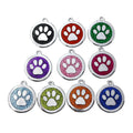Wholesale Metal Alloy Circle with Paw Pet Tag Maker Custom logo Acceptable