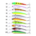 Wholesale Sea Bass Fishing Lures Luminous Minnow Lure Hard Bass Squid Bionic Bait