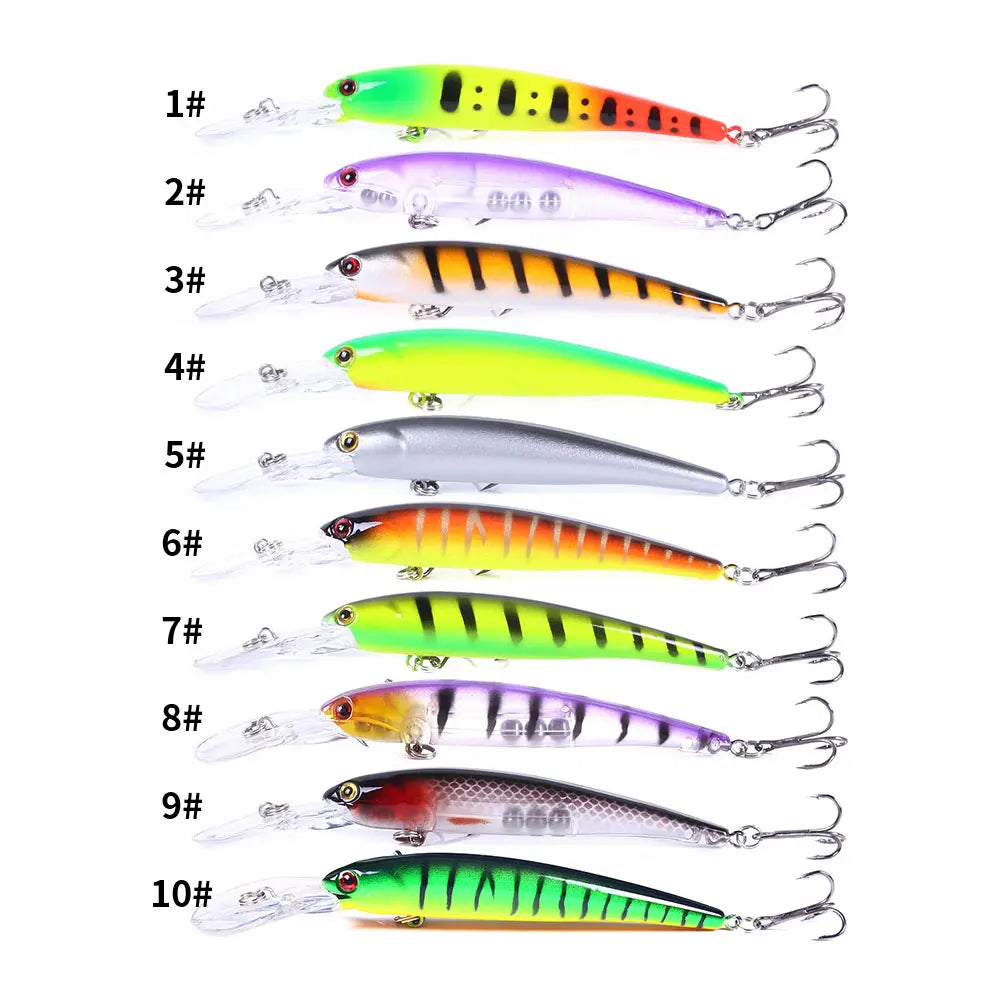 Wholesale Sea Bass Fishing Lures Luminous Minnow Lure Hard Bass Squid Bionic Bait