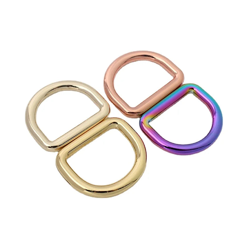 Nolvo World 6 Colors 25mm 1 in Good Quality Metal Adjustment Buckle Welded Round Metal D Ring