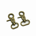 Heavy Duty Swivel Metal Buckle Brass Snap Hook Key Ring Spring-Loaded Hardware Accessory for Bags