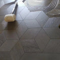 Diamond-shaped Hexagonal Engineered Wood Flooring Waterproof & Scratch-Resistant for Home/Commercial Use