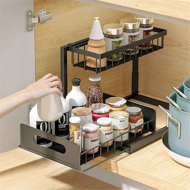 Kitchen Organization Under Sink Organizer 2 Tier Under Sink Organizers and Storage Bathroom Shelf Organizer Rack