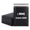 Custom Logo Poly Bubble Mailer Padded Envelope Colorful Tough Thick Black Pink Matte Bubble Packaging Shipping Mailing Bag