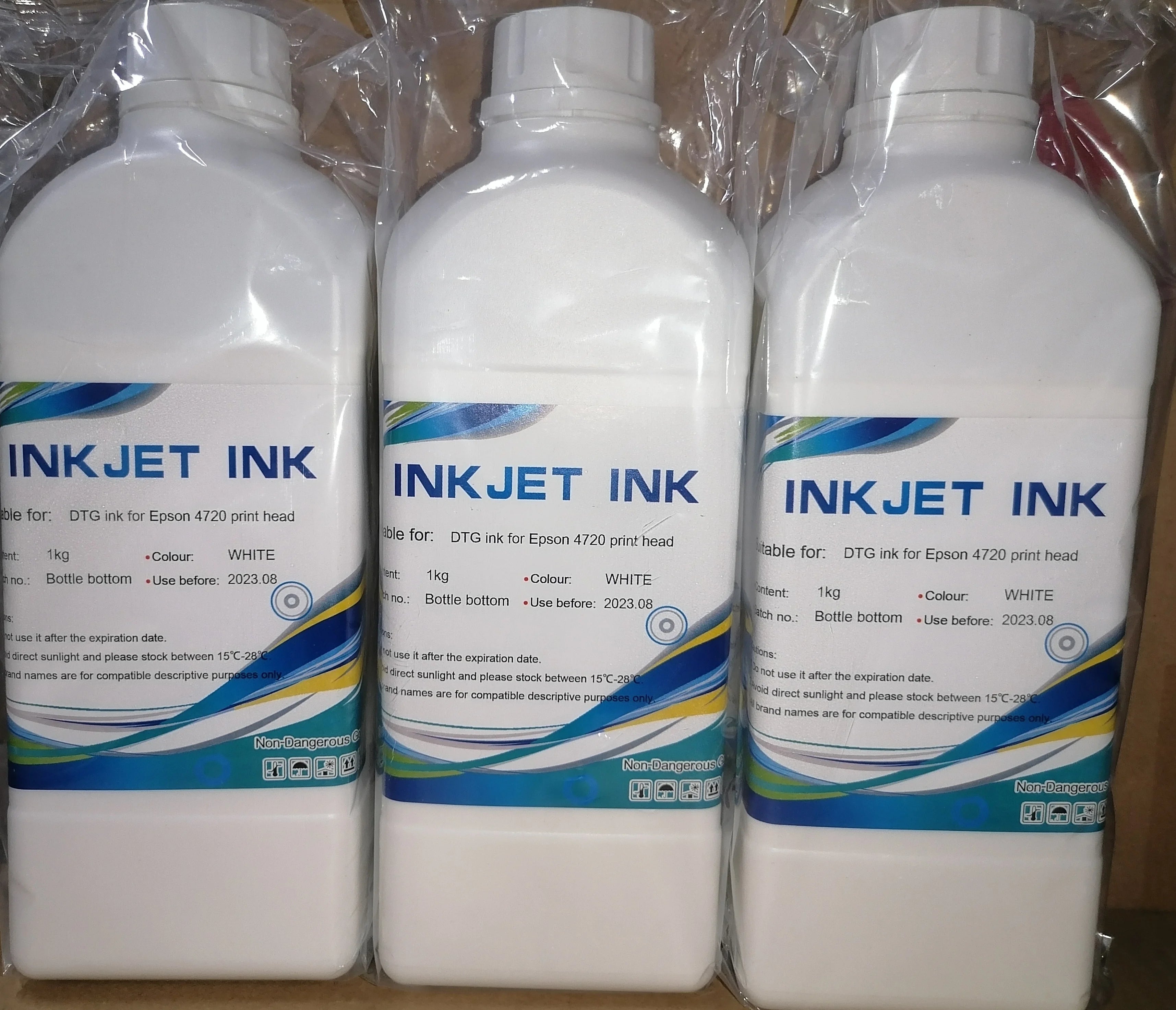 New Arrival Hot Sales Low Odor Pigment Ink for DTG Printer for epson Print Head DTG White Ink Direct to Garment Ink