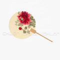 Custom Design Printing Paper Round Wood Hand Fan