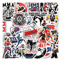 50PCS Cool Fitness Muscle Pugilism Fighting Sport Mixed Martial Arts Fighter Boxing Sticker