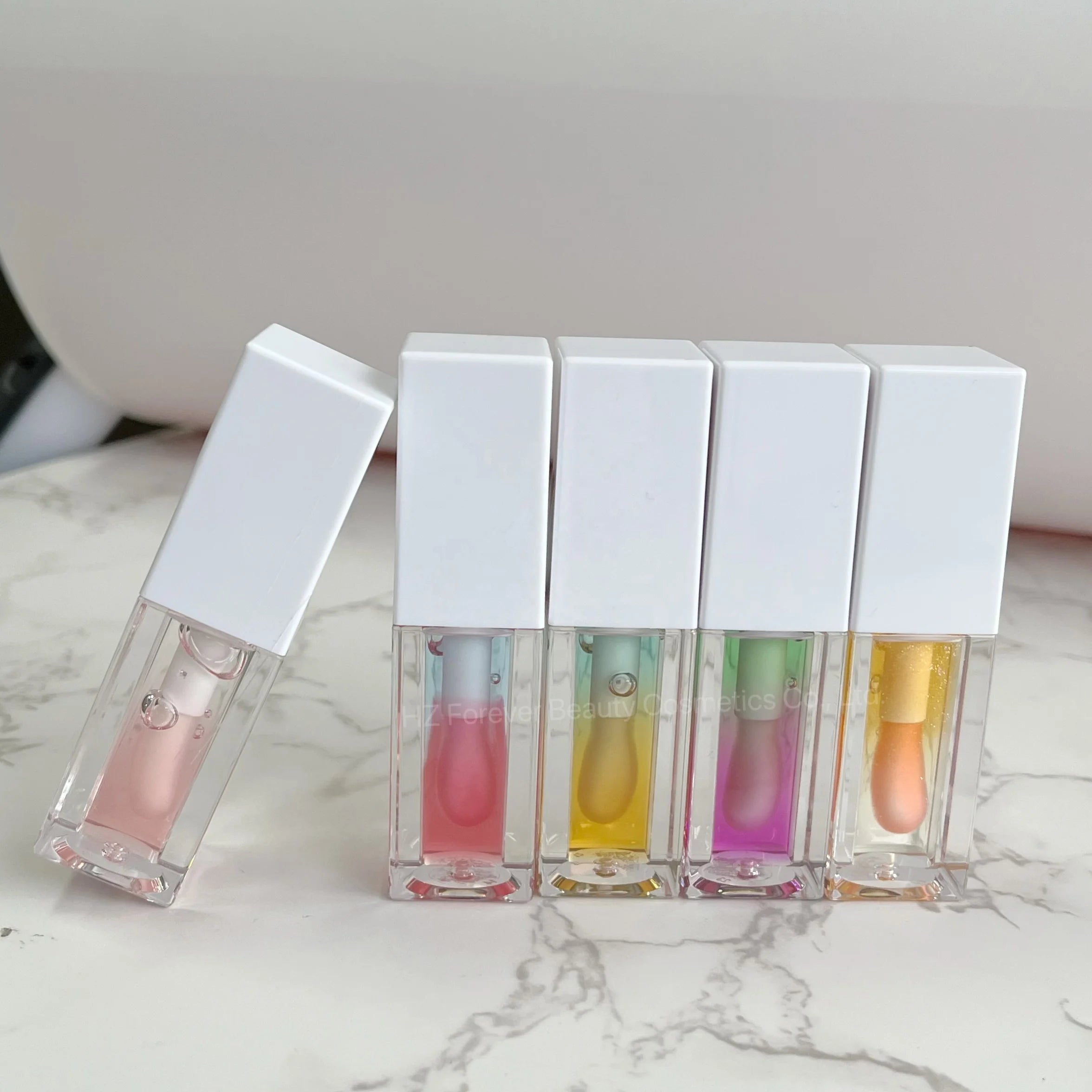 Top Trending High-gloss Finish Double Flavor Fruit Flavor Nourishing Lip Oil for Custom Label