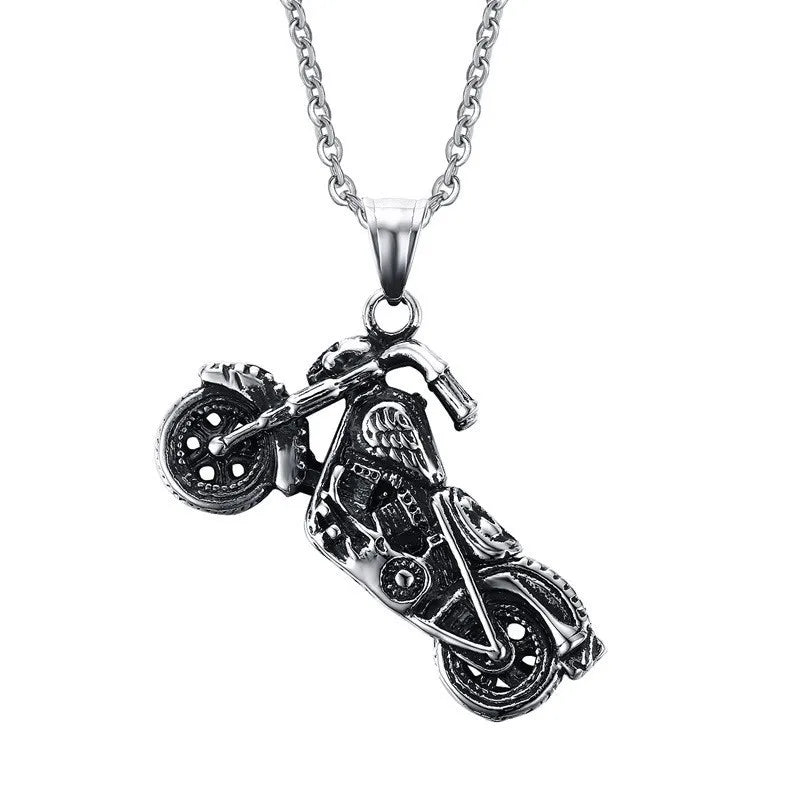 Exquisite Motorcycle Hip-hop Necklace European and American Personality Accessories