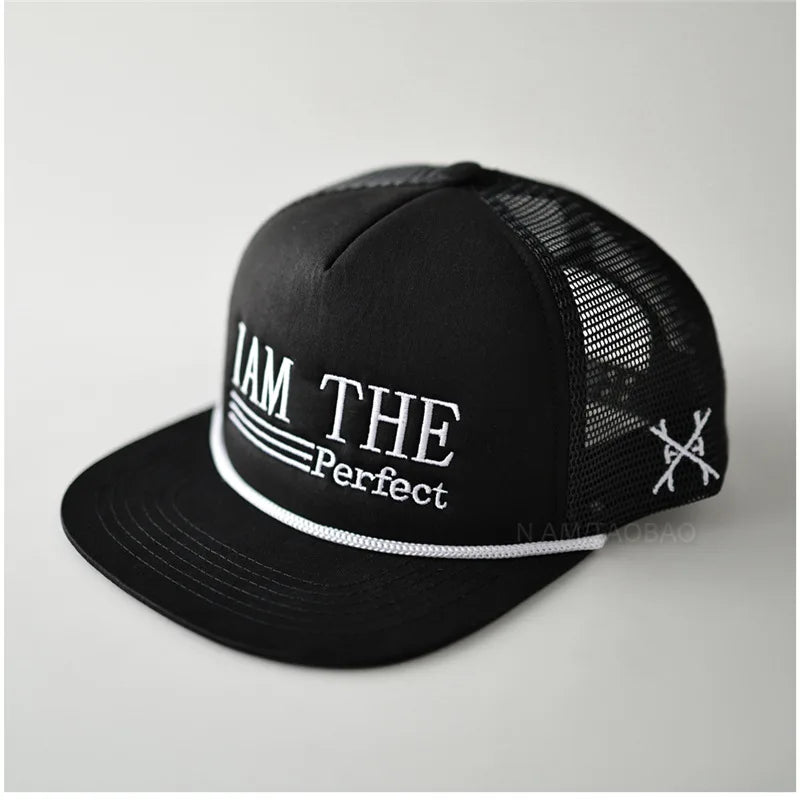 Low MOQ Customizable 5 Panel Suede Snap Unisex Trucker Hat Embroidered Own Logo Fashion Design Breathable Waterproof Rope Beach