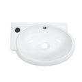 USA Stock Free Shipping White Ceramic Wash Basin Wall Hung Art Basin Modern Bathroom Sinks Wall Mount Hand Washing Bowl