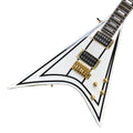 Jksn Brand V Shape Electric Guitar HH Solid Wood Body Fingerboard Gold Hardware Fast Shipping