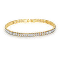 Luxury Charm Bracelet 18K Gold-plated Micro-inlaid Zircon Women's Wedding Bracelet Fashion Tennis Bracelet