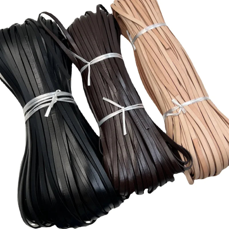 Flat Leather Cord 8mm 10mm Thickness 2mm Leather Cord for Jewelry Making