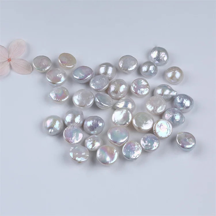 Wholesale White Loose Beads Mabe Pearl Natural Pearl for Earring Making