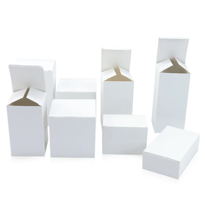 Multiple Sizes Cosmetic Perfume Packaging White Paper Box