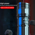 Indoor Rechargeable High Power Flashlight P90 Aluminum Alloy Camping 1000m+ 3000+ Lumens Super Bright IP44 Waterproof 5 Modes