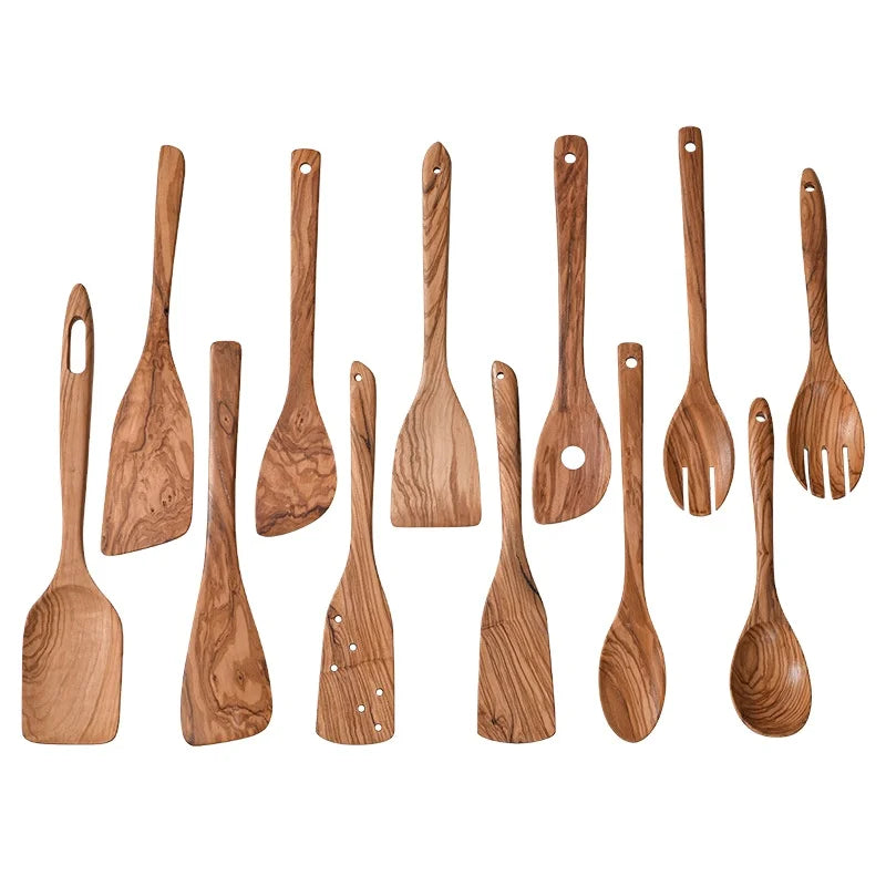 New Style Lower Price Olive Wood Spoon Olive Wood Utensils Wooden Kitchen Utensil